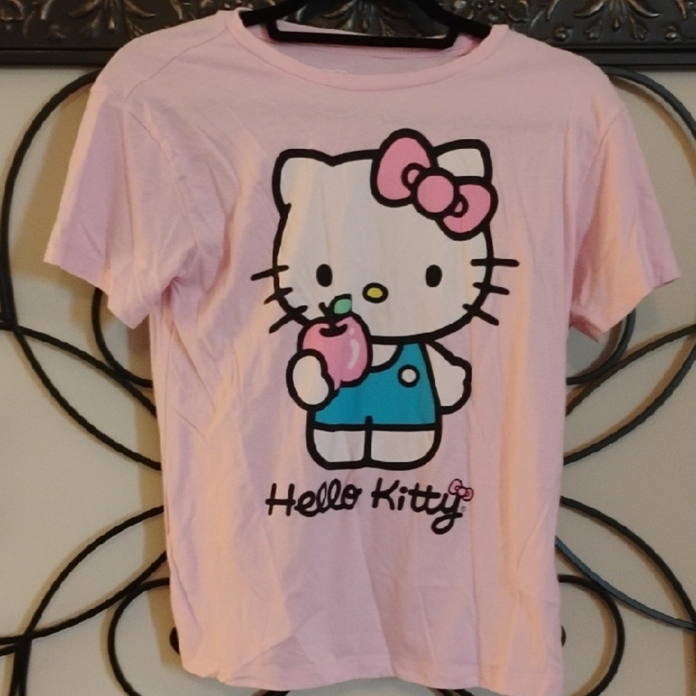 Hello Kitty Pink Short Sleeve Tee Casual Style